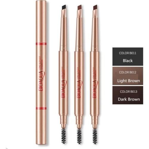 BIOAOUA Fashion Easy to wear 3 colors makeup eyebrow pencil,Natural eye cream,cosmetics eyebrow enhancer,Long-Lasing eyebrow,eye