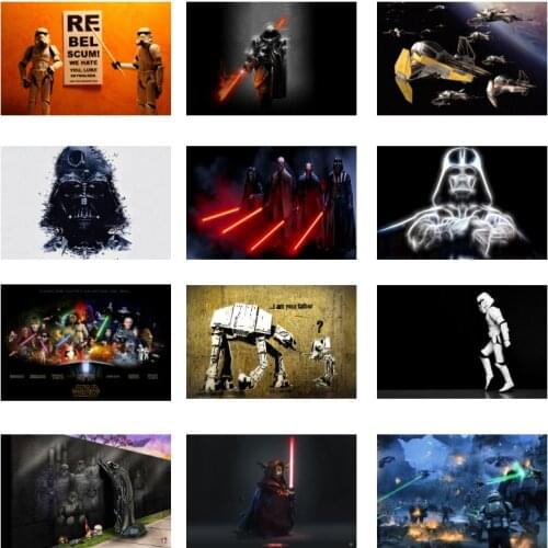 5D Diamond Painting Star Wars Poster Darth Vader Master Yoda Character Hero Movie Artist Home Decor Childrens Room Decoration