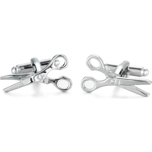 KC-949 The high-end mens shirts CUFFLINKS NEW Silvery scissors cufflinks, French business shirt accessories