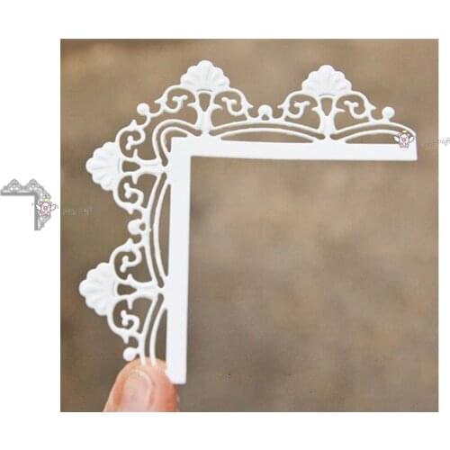 Mmao Crafts Metal Steel Cutting Dies Lace side frame decoration Stencil For DIY Scrapbooking Paper/photo Cards Embossing Dies