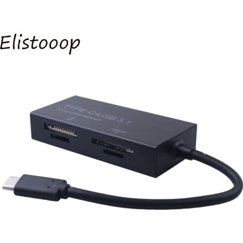 2018 New USB 3.1 Type-C to 3.0 Card Reader adapter Support MMS/SD TF MS M2 card for MacBook