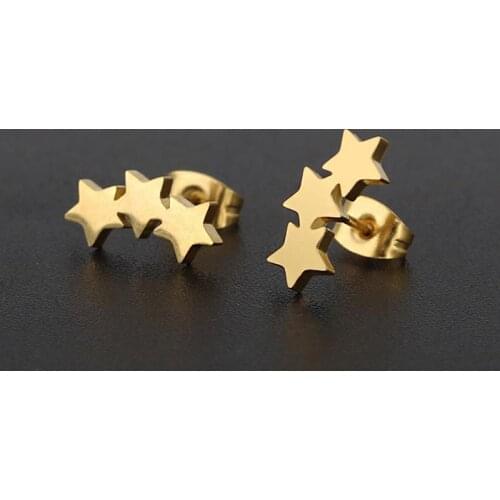 Wholesale 100 pairs/lot Tiny Double Hollow Heart Steel Titanium Stud Earrings Simple Style Fashion Jewelry Gifts for Women Girls