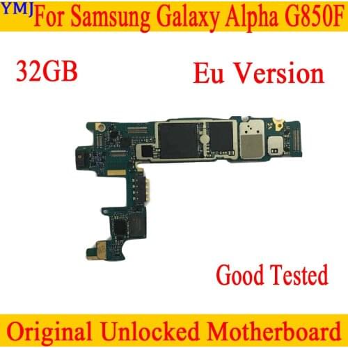 Original unlocked for Samsung Galaxy Alpha G850F Motherboard with Full Chips,32GB for Samsung G850F Mainboard,Free Shipping