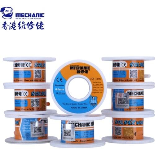 2pcs/lot Original Mechanic Rosin Core Solder Wire Tin 0.6mm 50g Low Melting Point BGA Soldering Tools