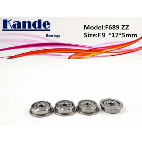 Kande Bearings F689 ZZ 10pcs ABEC-1 F689ZZ F689-2Z Miniautre F689 Ball Bearing F8x6x5mm F689-2Z