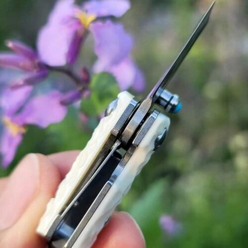 Camping knife, Fruit knife, 5PCS/LOT, 100% handmade, the smallest damascus knife,YSMD01