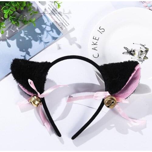 Cosplay Anime Headwear Masquerade Halloween Cat Ears Costume Party Bands Hair Accessories Cartoon Hair Clips Hairpins Headbands
