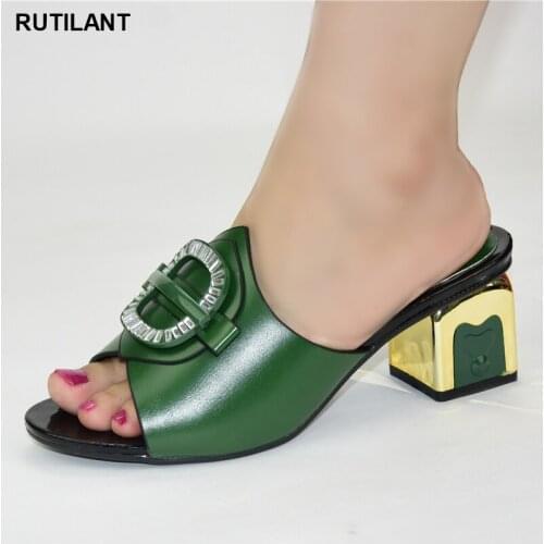 Simple Party Prom Summer Sandals African Special Materials High Heels 6.5 CM Elegant Fashion Casual Shoes Women Sandal Plus Size