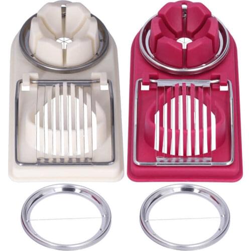 Egg Cutter Household Stainless Steel Wire Egg Cutter Safe Easy to Operate for Hard Boiled Eggs