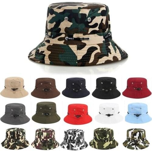 Foldable Drawstring Fisherman Hat Women Men Cycling Travel Basin Hat Tide Wild Sun Protection Casual Hip Hop Big Brim Bucket Hat