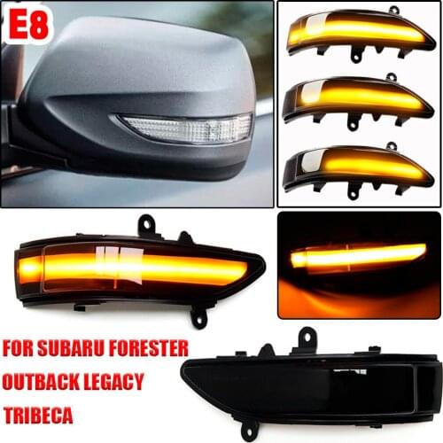 2pcs Dynamic Blinker Turn Signal LED For Subaru Forester Outback Legacy Tribeca Impreza wrx sti sedan 2011 Mirror Light