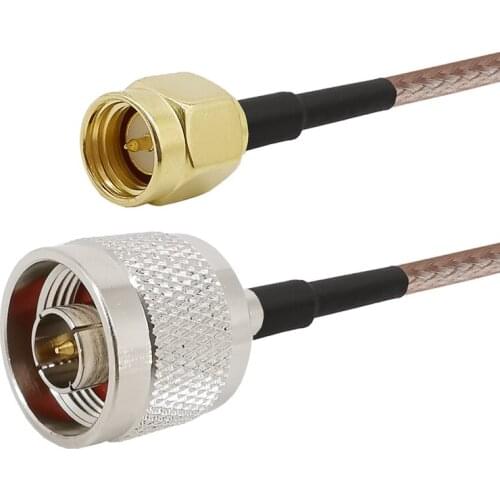 2-15M RF Type-N Male to SMA Male WLAN Antenna Extension Coaxial Cable SMA to N Male Plug Connector RG316 RF Cable