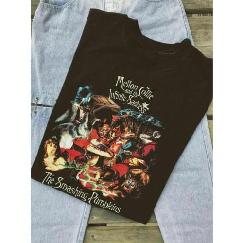 Vintage 90s The Smashing Pumpkins Mellon Collie Black Men S-234XL T-Shirt ZN020
