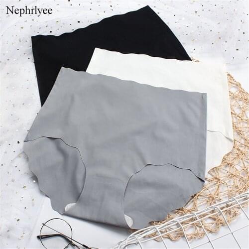 Plus Size M/XL High Waist Panties Women Breathable Underwear Solid Seamless Briefs Sexy Girls Slimming Underpants S00541