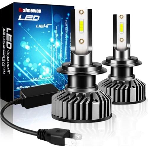 2x H1 LED H7 H11 Canbus 20000LM H8 H9 HB3 9005 HB4 9006 LED Headlight Bulbs 9012 HIR2 H3 881 H27 Turbo Auto Lamp 6000K White 12V