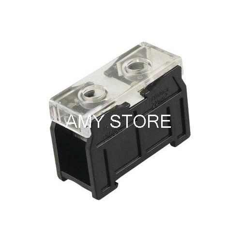 600V 90A Clear Plastic Cover 1 Rows 1 Position Terminal Block