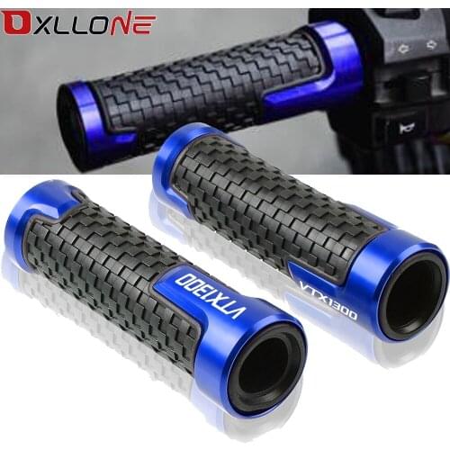 7/8"22mm Motorcycle Accessories CNC Handlebar grips Aluminum Motobike Handle Hand bar grip For Honda VTX1300 VTX 1300 2003-2010
