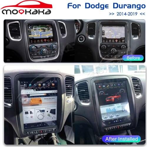 Tesla Style Android 9.0 Auto Radio GPS Navigation for Dodge Durango 2012 - 2020 Car Multimedia Player Tape Recorder Head Unit