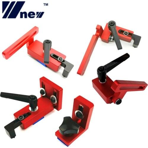 Woodworking T Slot Stopper Miter Gauge Fence Connector Alloy Miter Track Stop Block Saw Table Sliding Brackets Chute Limiter
