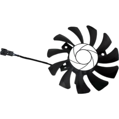 HA8010H12F-Z 75MM 2Pin GTX1050Ti GPU Cooler DUAL Fan for MSI Geforce GTX 1050Ti GTX-1050-Ti-4GT-OC