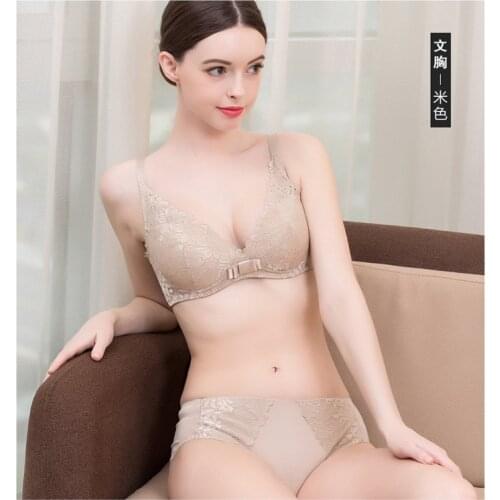 100% natural Silk Triangle Underwear Bra Suit, Lace Lace Sexy Breathable Silk