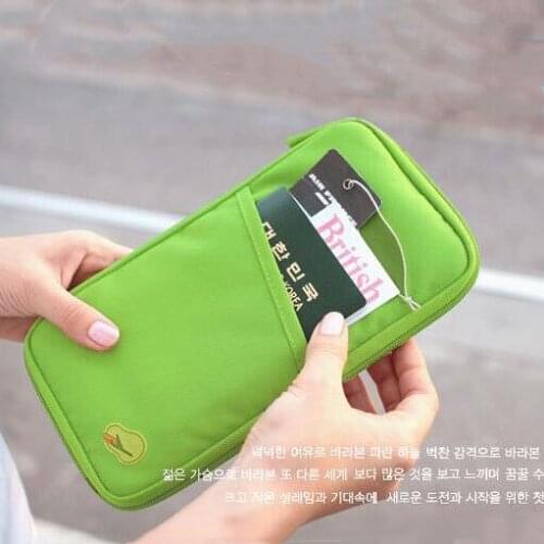 Korean Travel Passport Card Organizer Bag ID Credit Bank Card Holder Men Women Business Wallet Bag Note Holder Stationery