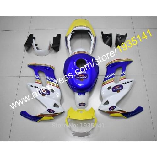 Motorbike Shell For VTR1000F VTR 1000 F VTR1000 1000F 1997 ~ 2005 Blue Yellow White Motorcycle Fairing Kit