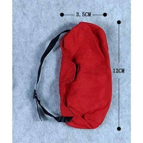 Red Travel Messenger Bag Decoration for 1/6 Soldiers Doll Dress Up Accessory Toy Gift