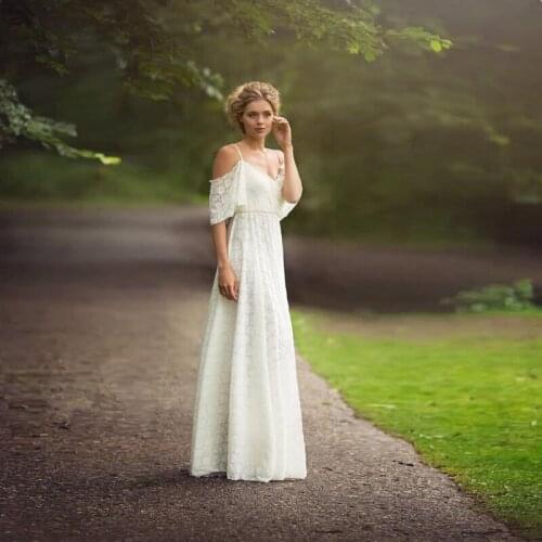 Lace Maternity Dresses For Photo Shoot Sexy V neck Pregnancy Dress Photography Props Elegence Pregnant Women Maxi Maternity Gown