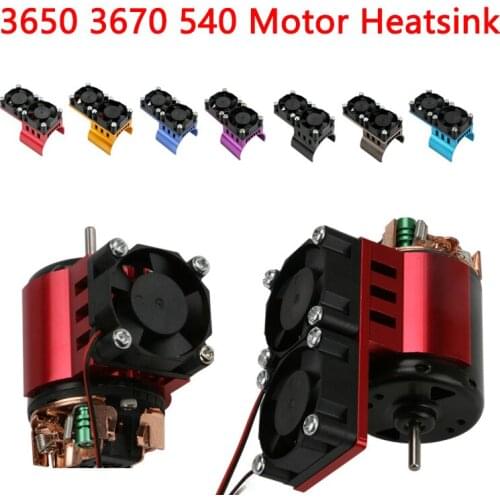 540 3650 3660 3670 Inner diameter 36mmMotor Heat Sink Cover w/ Cooling Fan RC Parts Brushless Aluminum Electric 1/10 For HSP