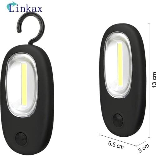 1 Mode COB LED Magnetic Working Light Folding Hook Pocket Torch Handy Lamp Camping Tent Light 3AAA Emergency Inspection Lanterna