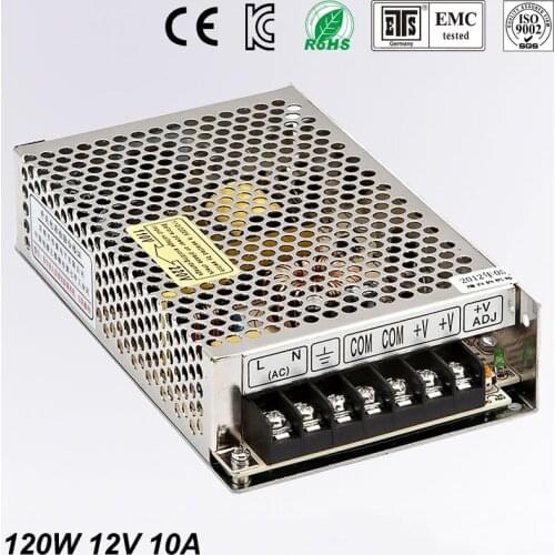 Mini size 120W 12V 10A LED Switching Power Supply Transformer 120w 12v power supply adjustable voltage MS-120-12