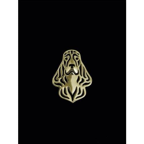 New Classic Animal English Cocker Spaniel Broche Gold Silver Color Designer Brooch For Men Overwatch Gift For Friend Father