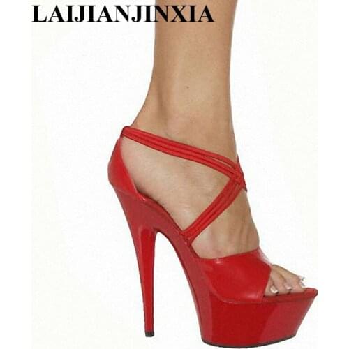 New romantic bride wedding shoes, sandals, Roman zone size of the lacquer that bake yards 15 cm high heels Dance Shoes