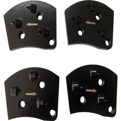 12pcs Free Shipping PCD 1/4 Floor Grinder Pad Trapezoid PCD Floor Grinder PCD Conrete Grinding Tools for Epoxy Re