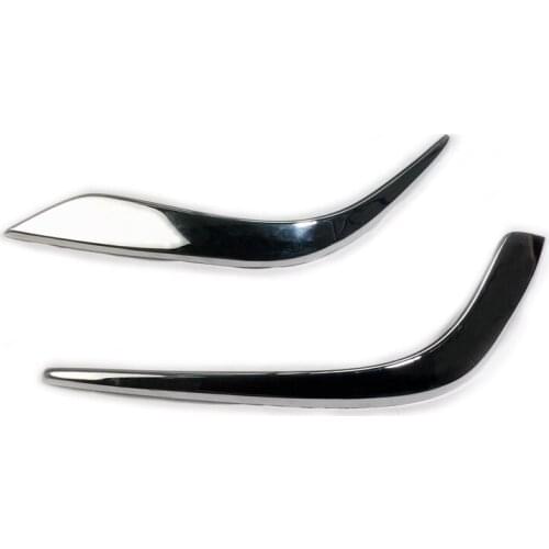 JEAZEA 2x ABS Plastic Chrome Plated Front Fog Light Head Lamp Eyebrow Cover Trim for Mazda 6 Atenza 2013 2014 2015 2016