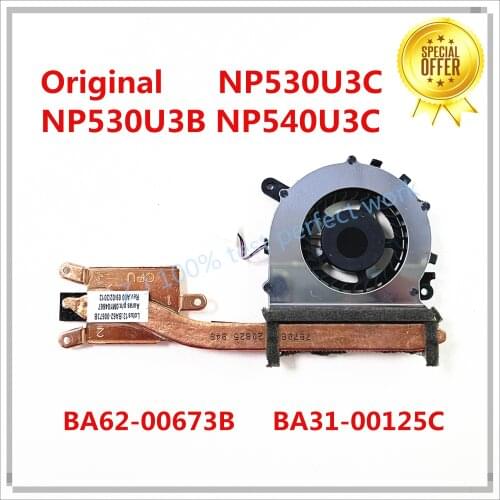Reboto For Samsung NP530U3C NP530U3B NP540U3C laptop Radiator HEATSINK BA62-00673A BA62-00673B