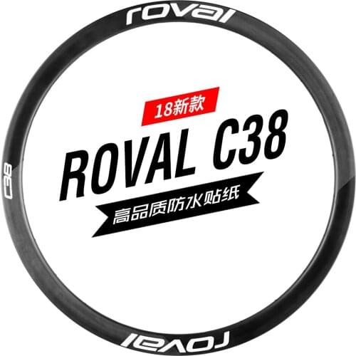 ROVAL C38 DISC Disc Brake Wheel Set Sticker Carbon Knife Ring Change Color Refit Waterproof Reflective Sticker Bicycle Lightning