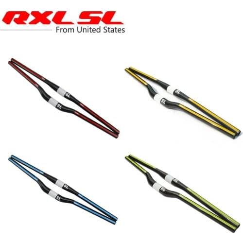 RXL SL Bicycle Handlebar Carbon Handlebar MTB Mountain Bike 31.8mm Flat Riser Handle Bars Black 3K Glossy MTB Carbon Handlebars