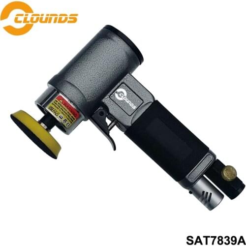 SAT7839A Pneumatic Sander Air Tool 2" 3" Pad Size Power Tools High-Power Enhance Version Non-Orbital Mini Air Sander