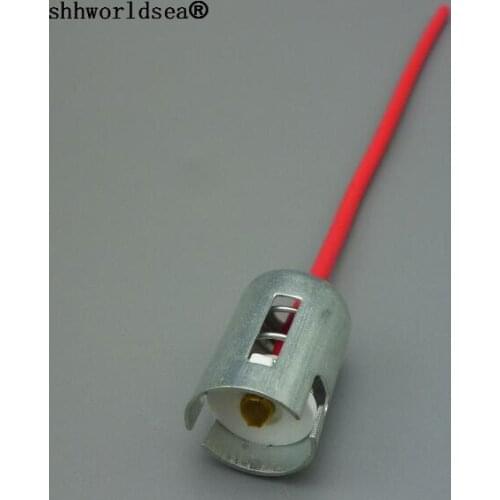 Shhworldsea 1pcs hot sale PLASTIC BA15S socket bulb holder connector