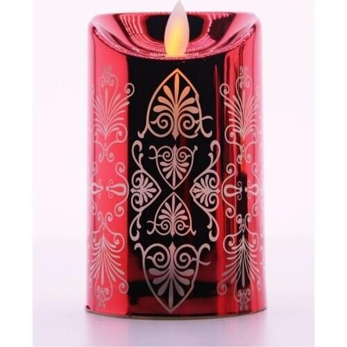Star Global Decorative Flame Looking LED Candle Big size Moving Flame Looking Motif 12,5 cm LED Candle Light