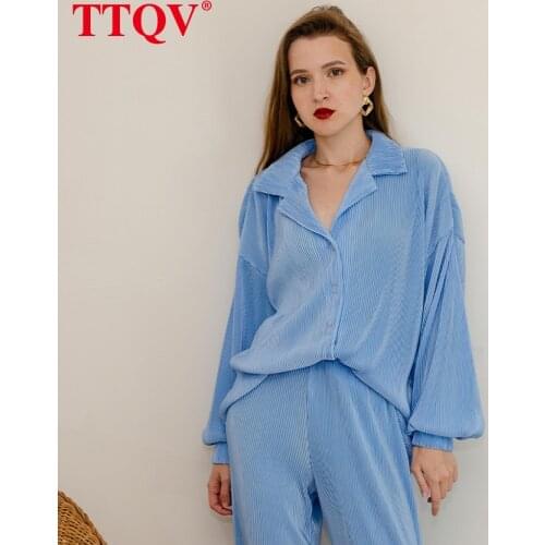 Синие блузки TTQV China At AliExpress