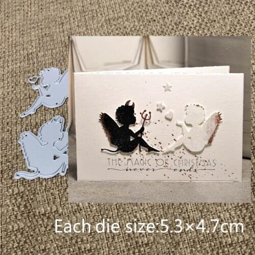 XLDesign Craft Metal Cutting Dies cut die lovely Angel demon kid Scrapbooking Album Paper DIY Card Craft Embossing Die Cuts