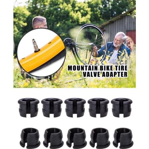 10PCS Mountain Bike American Valve Adapter Valve Conversion Set Inner Tube Adapters Rubber Plug Conversion Set Bicycle Parts