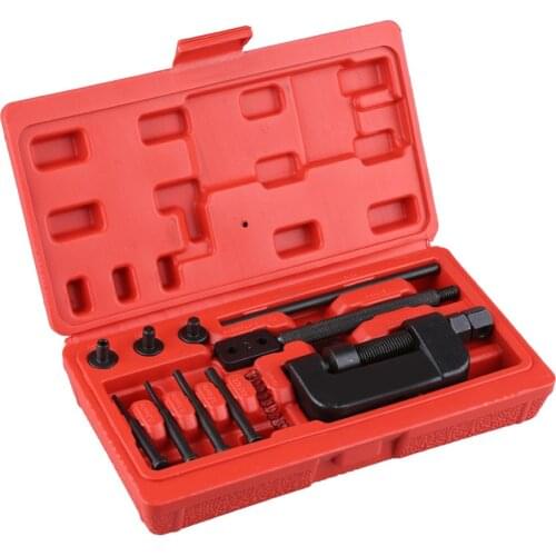 13Pcs/sets Motorcycle Bike Chain Breaker Splitter Link Riveter Chainbreaker Riveting Cutter Repair Tools Universal Disassembly