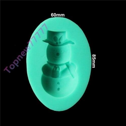 Carton snowman shape fondant 3D molds, silicone mold, candle moulds, sugar craft tools, chocolate moulds, bake ware 2234