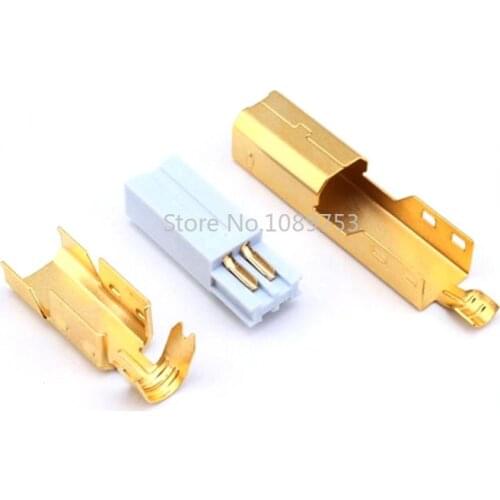 5Sets B Type Printer USB Male Plug DIY Bonding Wire Gold Plated USB Printer Plug Connector