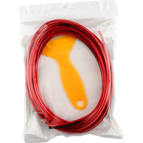 5 Meters Car Interior Lighting Auto LED Strip Garland EL Wire Rope Tube Line Flexible Neon Light Auto Decorative Lights