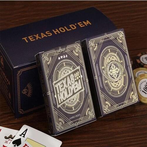 54pcs/Set High Quality Playing Cards Poker Paper Texas Hold'em Poker Card Deck Family Party Board Game Playing Cards
